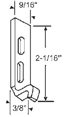 STB Sliding Door Keeper, 2-1/16&quot; Height, 9/16&quot; Width | 12240
