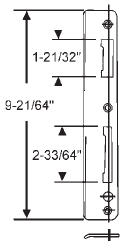 Strike Plate for Roto Handle Set Assembly for Swing Door | 12313PB