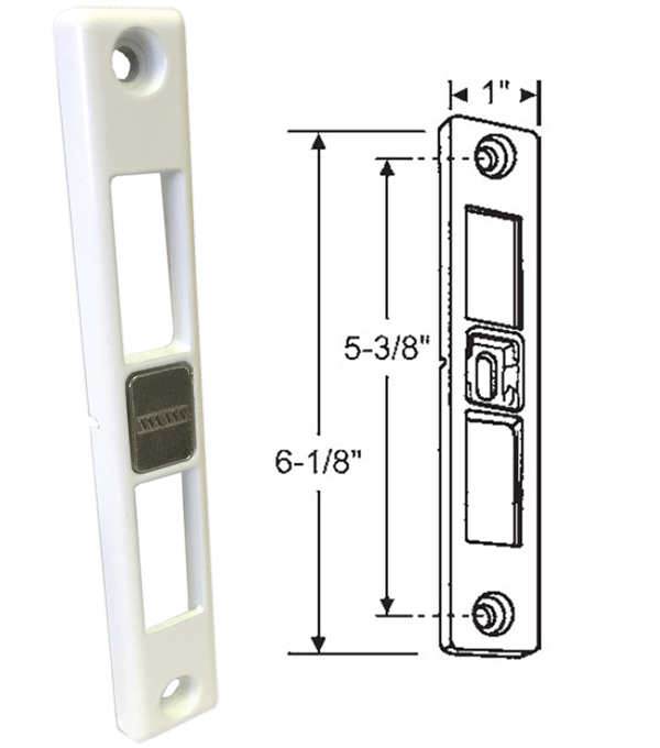 TechnologyLK Patio Door Keeper for Dual-Point Mortise Lock, Works on Milgard Patio Doors | 12329STW