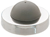 C.R. Laurence CRL Bright Chrome Wall Stop With Rubber Bumper | 1270CXCP