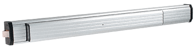 C.R. Laurence CRL Aluminum Finish Jackson 1295 Push Pad Rim Panic Exit Device - Non-Handed - 36&quot; | 1295A36