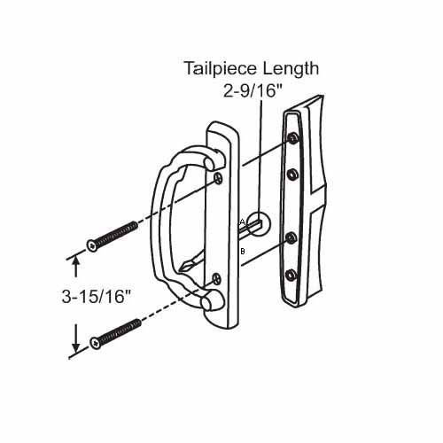 Sliding Glass Patio Door Hardware: Mortise Locks, Handles Sets, Pulls | 13280