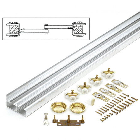 CRL 72&quot; Bi-Pass Hardware Set 2 Doors 
 | 134F722D