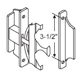TechnologyLK STB Sliding Patio Screen Door Latch and Handle Set, 3-1/2&quot; Screw Holes  | 14103
