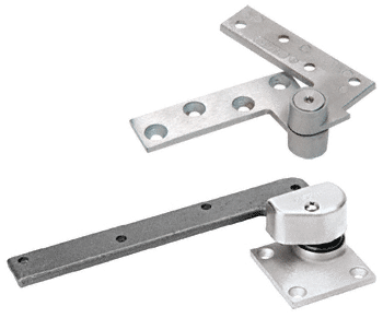 C.R. Laurence CRL Satin Chrome Left Hand Rixson&amp;#174; 3/4&quot; Offset Pivot Set | 147LHSC