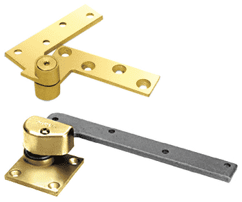 C.R. Laurence CRL Polished Brass Right Hand Rixson&amp;#174; 3/4&quot; Offset Pivot Set | 147RHPB