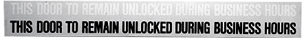 C.R. Laurence CRL Business Door Header Sign for Single Door | 148B0