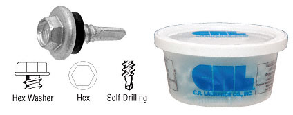 C.R. Laurence Hilti 1/4-14 x 7/8&quot; Self-Drilling Hex Washer Head Screw | 14X78HWSD