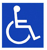 C.R. Laurence CRL Handicap Access Door Decal | 150B0