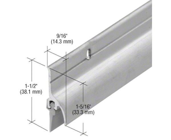 CRL 36&quot; Aluminum Extruded Rain Drip with Vinyl Sweep | 152VA36