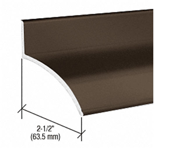CRL 72&quot; Dark Bronze Extruded Rain Drip - 2-1/2&quot; | 155D72
