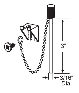 TechnologyLK STB 3&quot; Sliding Window and Door Burglar Pin / Nite-Lock | 16104