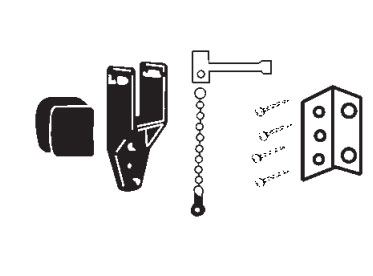 TechnologyLK STB Hardware Pack for Sliding Glass Door Security Bar | 16108H