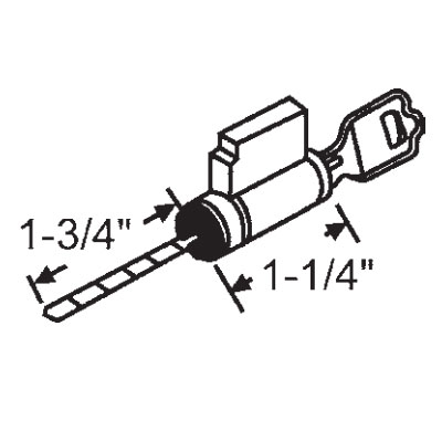 TechnologyLK STB Sliding Glass Door Key Cylinder Lock | 16133