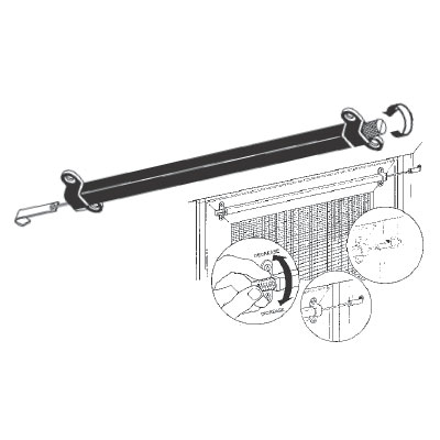 Gordon Glass Co. Gordon Glass&amp;#174; STB Sliding Screen Door Closer, Automatic, Black | 16303