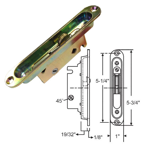 Patio Door Hardware | Patio Door Locks | Mortise Locks  | 1644145