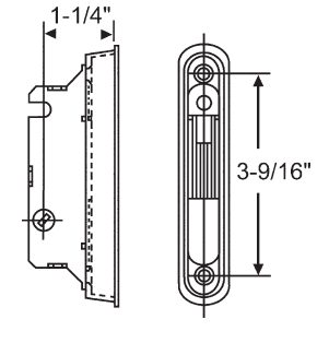 Patio Door Hardware | Patio Door Locks | Mortise Locks  | 16443