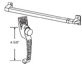 TechnologyLK STB Aluminum Touch Bar with Latch - Set | 17632