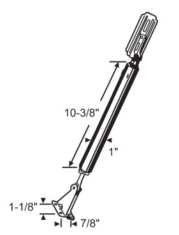 TechnologyLK STB Storm Door Closer, Hydraulic, Black | 1856