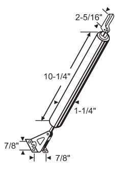 TechnologyLK STB Screen and Storm Door Closer, Pneumatic, Economy, Aluminum | 1863