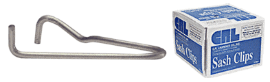 C.R. Laurence CRL 18 Gauge Steel Residential Sash Glazing Clips - 1000 | 1800
