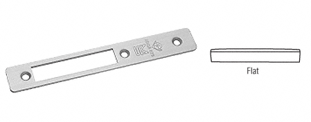 C.R. Laurence CRL Aluminum Flat Faceplate for MS1853 Series Long Throw Deadlocks  | 18010AL