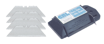C.R. Laurence CRL Heavy Duty Utility Knife Blades in a Dispenser of 100 | 1992C