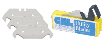 C.R. Laurence CRL Heavy Duty Hook End Knife Blades Pack of 10 | 1996X10