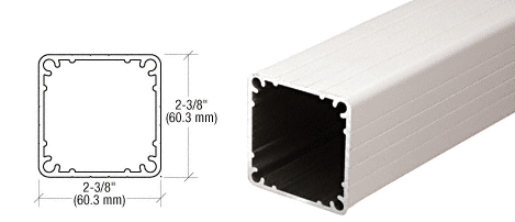 C.R. Laurence CRL Sky White 100 Series 36&quot; Fascia Mount Post Only | 1FP36W