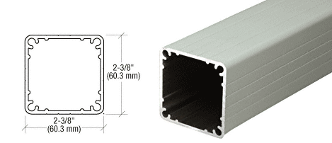 C.R. Laurence CRL Agate Gray 100 Series 42&quot; Fascia Mount Post Only | 1FP42AGY
