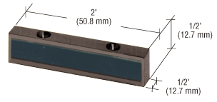 C.R. Laurence CRL Bronze Header Mounted Single Door Stop  | 1NT307DU