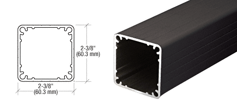 C.R. Laurence CRL Black Matte 100 Series 48&quot; Post Only | 1P48BL