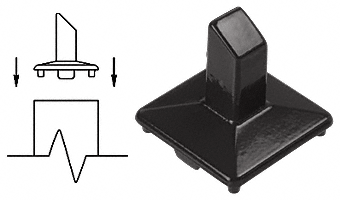C.R. Laurence CRL Matte Black Intermediate Post Fitting | 1PFBL