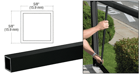 C.R. Laurence CRL Matte Black 100 Series 42&quot; Picket | 1PKT42BL