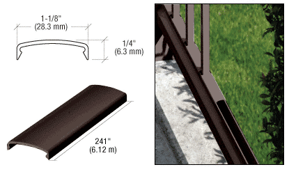 C.R. Laurence CRL Matte Bronze 100 Series Spacer 20&#39;-1&quot; | 1PS241BRZ