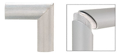 C.R. Laurence CRL 90 Degree Vertical Internal Splice Sleeve for 3-1/2&quot; Cap Rail | 1S35V90M