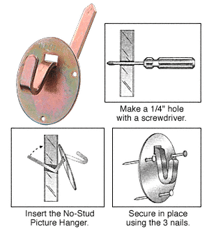 C.R. Laurence CRL NoStud Drywall Picture Hanger | 200NS