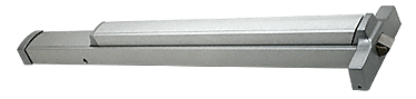 C.R. Laurence CRL Jackson 2095 Push Pad Series Satin Aluminum Right Hand Reverse Rim Panic Exit Device - 36&quot; | 2095A36R
