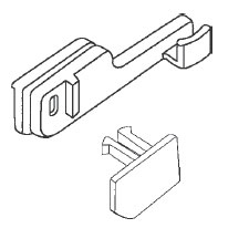 Shower Door Side Guide with Pin for Kinkead and Sterling Shower Doors | 2271A
