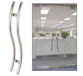 C.R. Laurence CRL Polished Stainless 24&quot; Extra Length Left Handed &quot;S&quot; Back-to-Back Pull | 24slpps