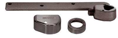 C.R. Laurence CRL Rixson Dark Bronze Finish Left Hand 3/4&quot; Offset Bottom Arm | 252050LHDU