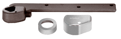 C.R. Laurence CRL Rixson Polished Chrome Finish Right Hand 3/4&quot; Offset Bottom Arm | 252050RHPC