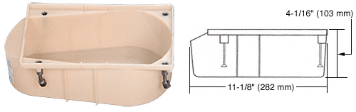 C.R. Laurence CRL Rixson Model 27 and 28 Series Floor Closer Cement Case | 253000