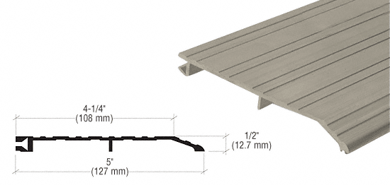 C.R. Laurence CRL Bronze Offset Saddle Threshold 5&quot; Wide 1/2&quot; High - 73 in long  | 255D72