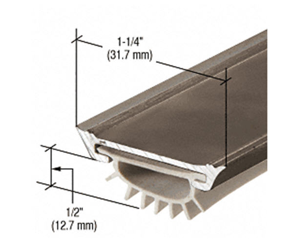 CRL Dark Bronze Finish Door Bottom Seal 36&quot; | 25VRD36