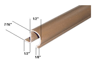C.R. Laurence CRL Brown Plastic Conversion Bead - 12 ft long | 269PTBRW