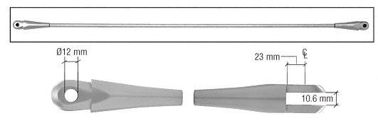 C.R. Laurence CRL Tension Rod End Fittings for 12mm Rod (Set of 2) | 270112