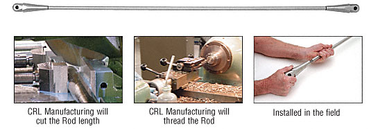 C.R. Laurence CRL Custom Length 16mm Diameter Tension Rod | 270116CR