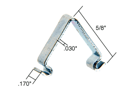 C.R. Laurence CRL Insert Corner Spring 5/8&quot; Height - .170&quot; Width - .03&quot; Thick - 100 Pack | 2777