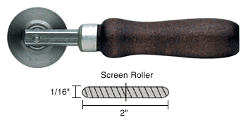 C.R. Laurence CRL Round Edge Steel Screen Roller 2&quot; x 1/16&quot; Wheel | 27S1